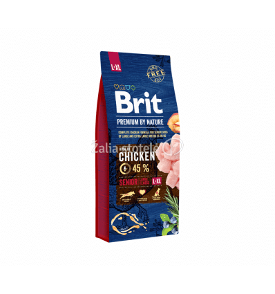 BRIT PREMIUM NATURE SENIOR L/XL 15KG ŠUNIMS