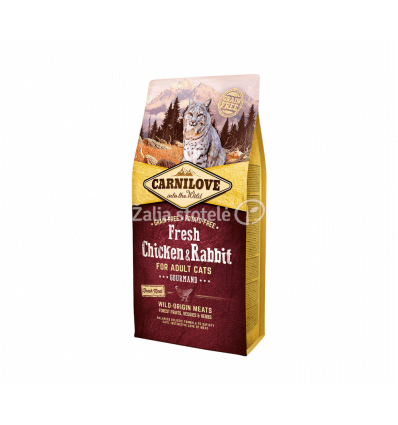 CARNILOVE CHICKEN&RABBIT 6KG KATĖMS