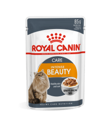 ROYAL CANIN FCN WET 85G INTENSE BEAUTY IN GRAVY KATĖMS