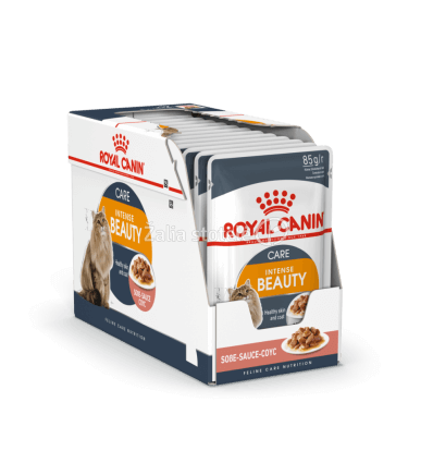 ROYAL CANIN FCN WET 85Gx12 INTENSE BEAUTY IN GRAVY KATĖMS