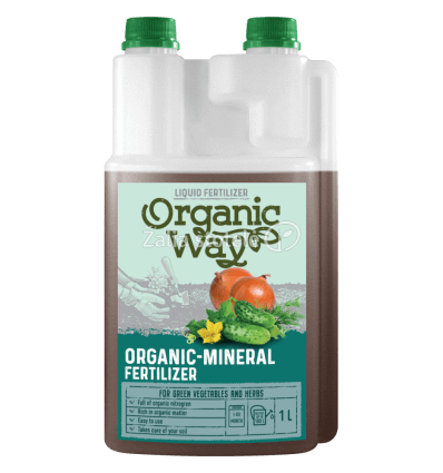 ORGANIC WAY ŽALIOMS DARŽOVĖMS IR PRIESKONIAMS SKIRTOS ORGANINĖS-MINERALINĖS TRĄŠOS 1 L