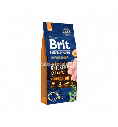 BRIT PREMIUM BY NATURE SENIOR S/M 15KG ŠUNIMS