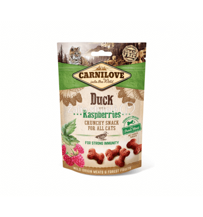 CARNILOVE SKANĖSTAS DUCK RASPBERRIES 50G KATĖMS