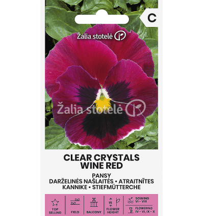 DARŽELINĖS NAŠLAITĖS CLEAR CRYSTALS WINE RED