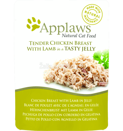 APPLAWS CHICKEN BREAST WITH LAMB IN JELLY KONSERVAI 70G KATĖMS 8253ML-A