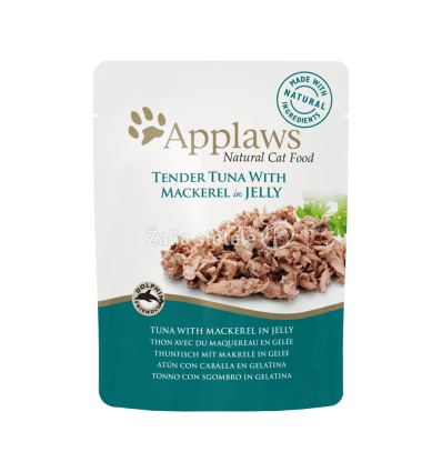 APPLAWS TUNA WITH MACKEREL IN JELLY KONSERVAI 70G KATĖMS 8255ML-A