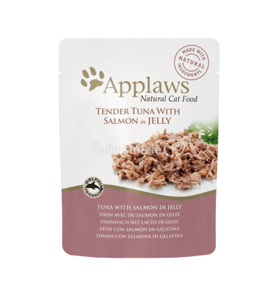 APPLAWS TUNA WITH SALMON IN JELLY KONSERVAI 70G KATĖMS 8256ML-A
