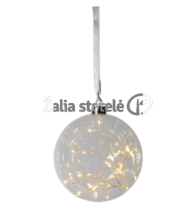 ŠVIEČIANTIS STIKLINIS BURBULAS 457-75 15CM SU LED