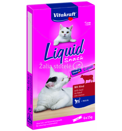 VITAKRAFT SKANĖSTAS LIQUID SNACK INULIN 6VNT 2423521 KATĖMS