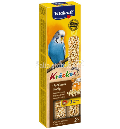 VITAKRAFT SKANĖSTAS KRACKER POPCORN 2VNT 2121225 PAPŪGĖLĖMS