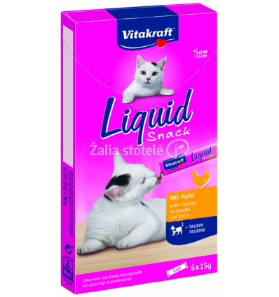 VITAKRAFT SKANĖSTAS LIQUID SNACK TAURIN 6VNT 2416424 KATĖMS