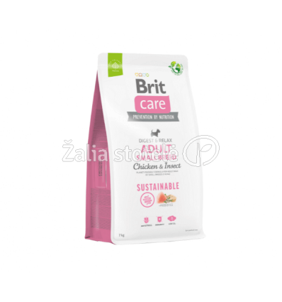 BRIT CARE ADULT S CHICKEN&INSECT 7KG ŠUNIMS