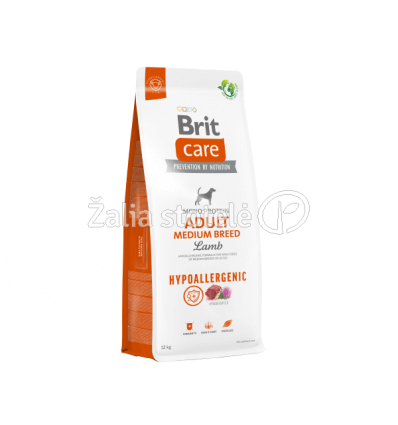 BRIT CARE ADULT M LAMB&RICE 12KG ŠUNIMS