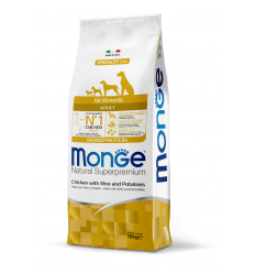 MONGE DRY DOG SPECIAL LINE - ALL BREEDS ADULT CHICKEN, RICE & POTATOES 12KG ŠUNIMS