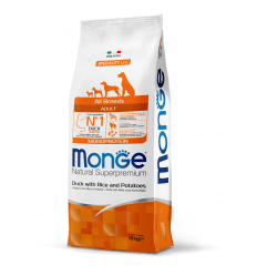 MONGE DRY DOG SPECIAL LINE - ALL BREEDS ADULT DUCK, RICE & POTATOES 12KG ŠUNIMS