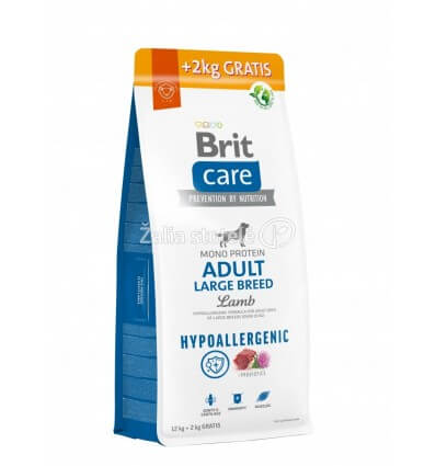 BRIT CARE ADULT L LAMB&RICE 12+2KG ŠUNIMS