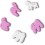 CROCS AKSESUARAI ANIMAL COOKIES 5VNT