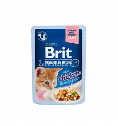 BRIT PREMIUM DELICATE FILLETS IN GRAVY WITH CHICKEN KONSERVAI 85G KAČIUKAMS