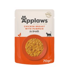 APPLAWS CHICKEN & PUMPKIN & WILD RICE KONSERVAI 70G KATĖMS 8001ML-A