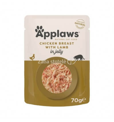 APPLAWS CHICKEN BREAST WITH LAMB IN JELLY KONSERVAI 70G KATĖMS 8253ML-A